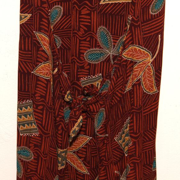 Vintage F.B. Fogg Boho Floral Abstract Caftan Size OS OOAK - Picture 8 of 9